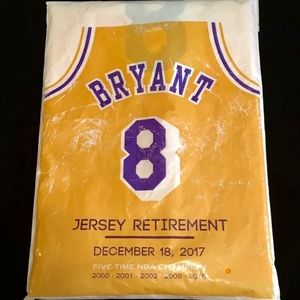Kobe Bryant Retirement Ceremony 2 Jerseys